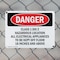 Signmission Class 1 Div 2 Hazardous Location All Electrical Danger Sign, Plastic, 10in W x 7in L, 2PK OS-2PACK-DS-P-710-L-2281 - alternate 2